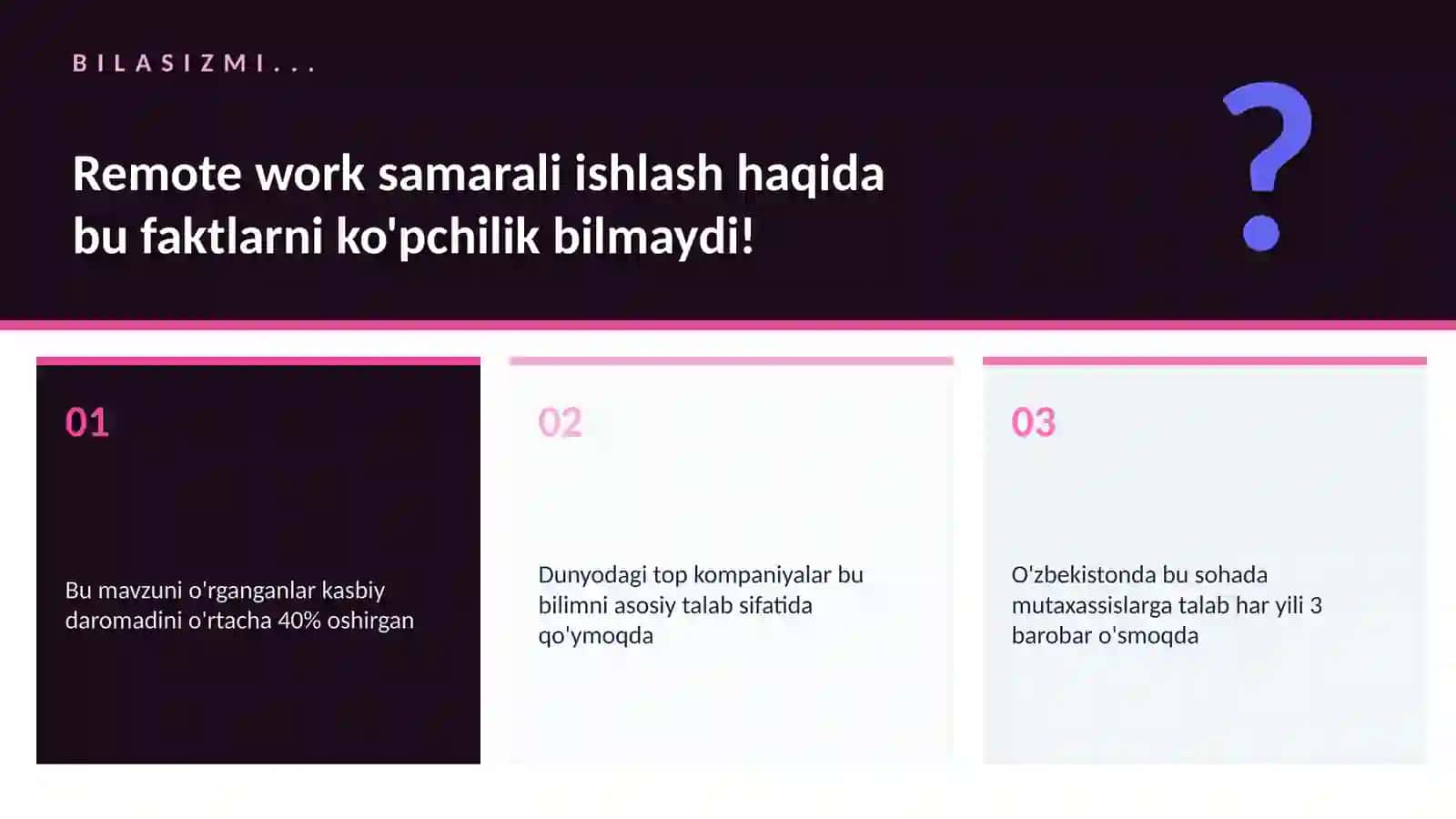 Remote work samarali ishlash 2