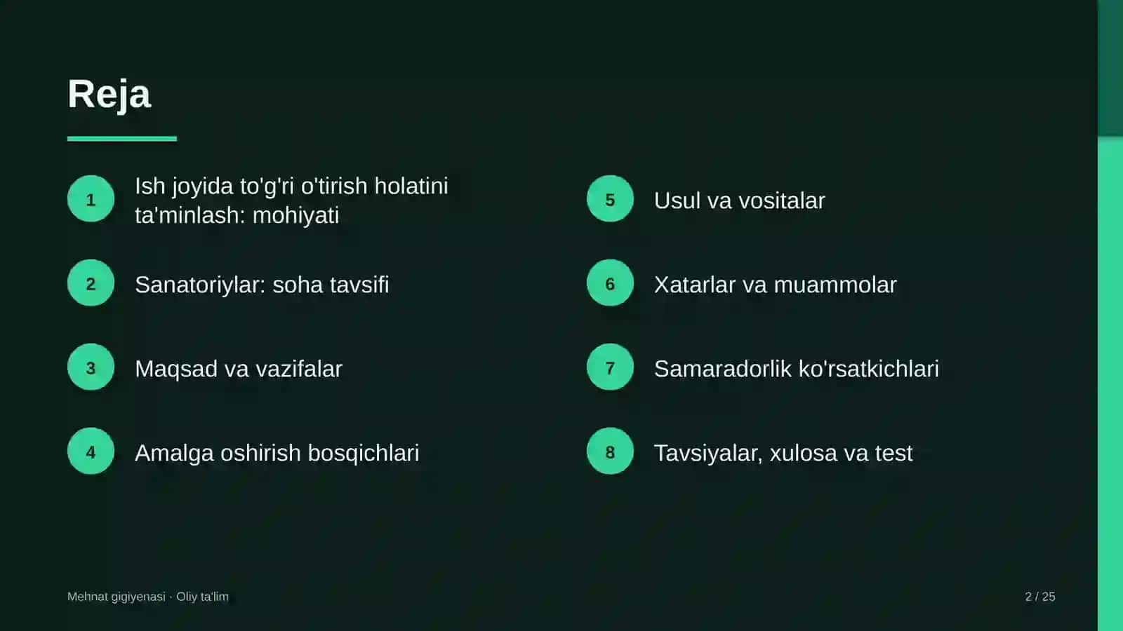 sanatoriylarda ish joyida to'g'ri o'tirish holatini ta'minlash 6220 2