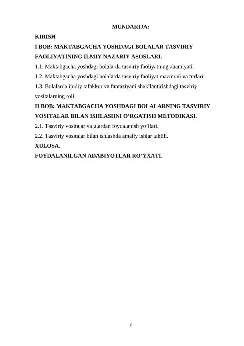 Maktabgacha Yoshdagi Bolalarda Tasviriy Vositalar Bilan Ishlashni O’rgatish 2