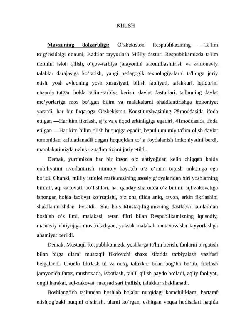 Nutq kamchiligiga ega bolalarda nutq о‘stirishning vazifasi va vositalari..doc 2