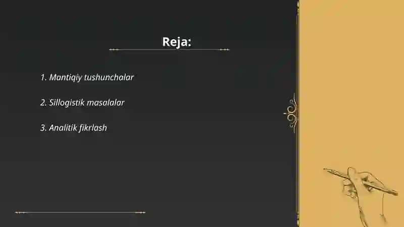 Mantiqiy masalalarni yechish 2