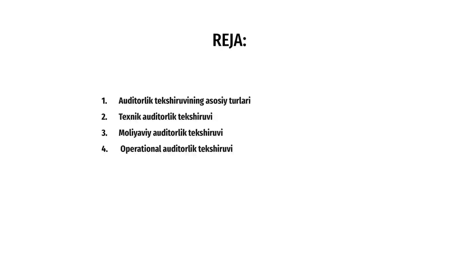 Auditorlik tekshiruvining turlari 2
