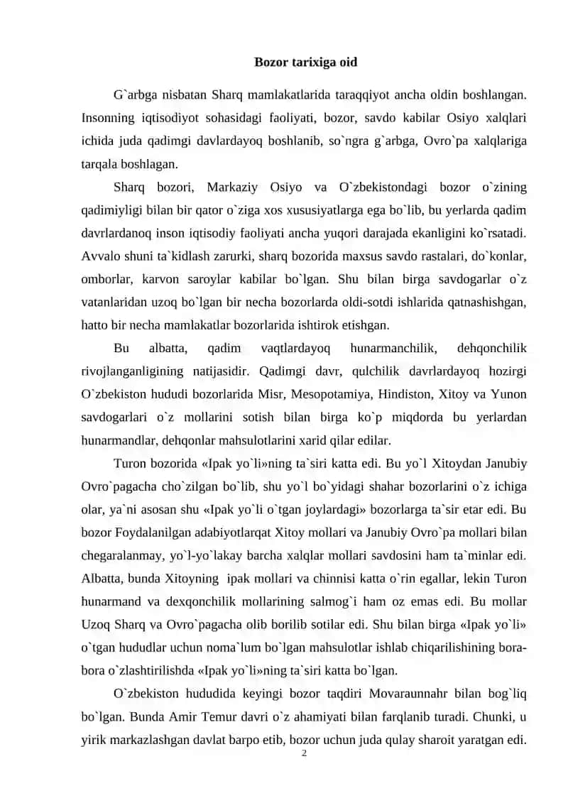 Bozor tarixiga oid 2