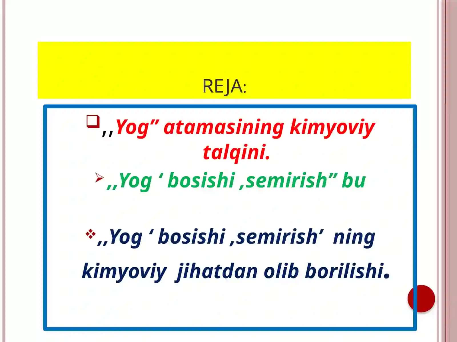 Biokimyofan: "Yog' bosishi, semirish" 2