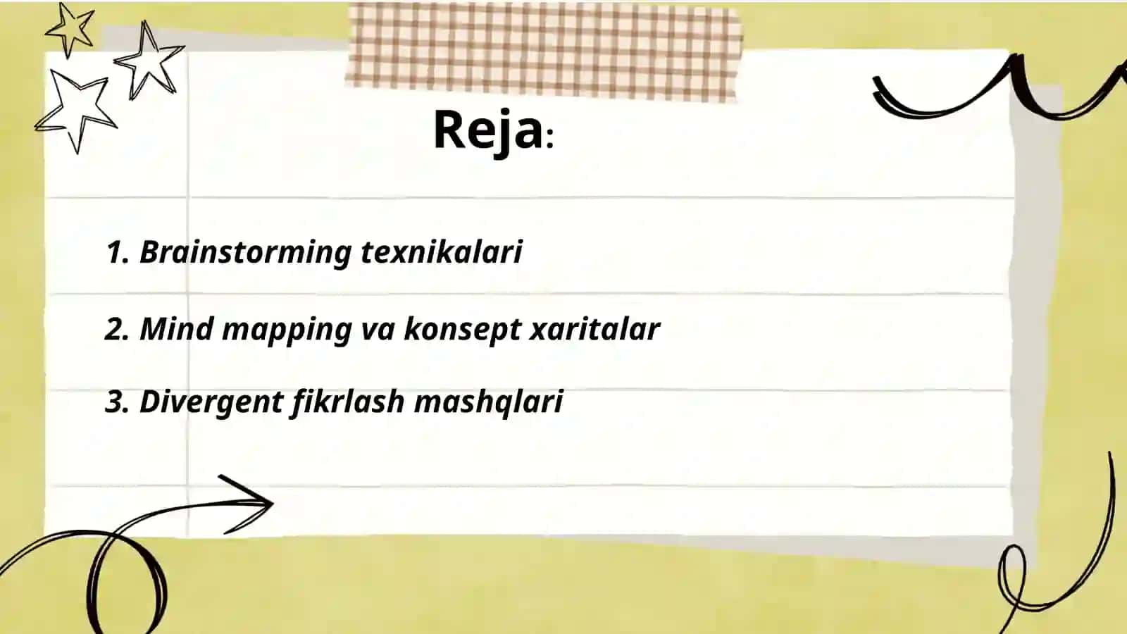 Ijodiy tafakkurni rivojlantirish usullari 2