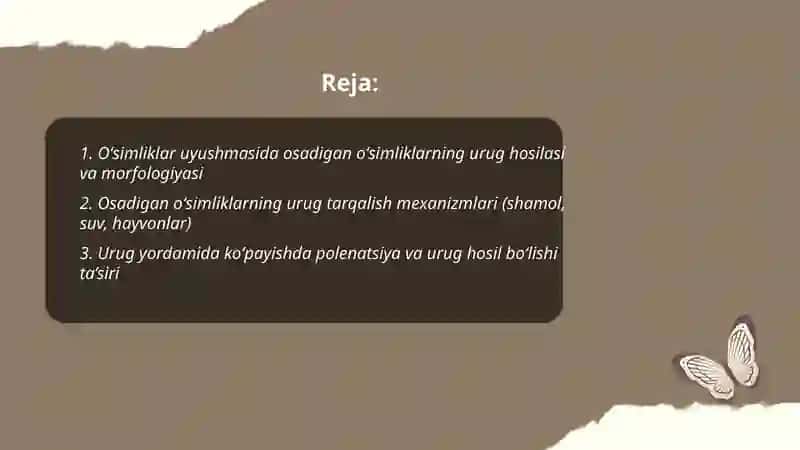 O'simliklar uyushmalarida osadigan osimliklarning urug yordamida kopayishini o`rganish 2