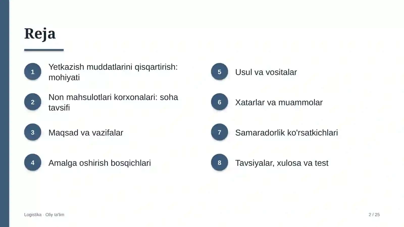 non mahsulotlari korxonalarida yetkazib berish muddatlarini qisqartirish 6759 2