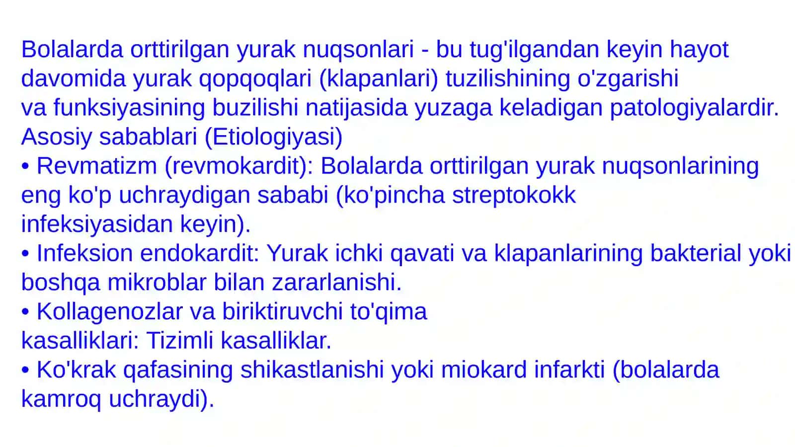 Bolalarda ortirilgan yurak nuqsonlari 2