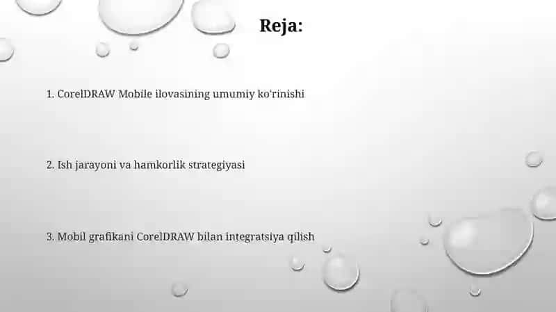 CorelDRAW mobil ilovasi 2
