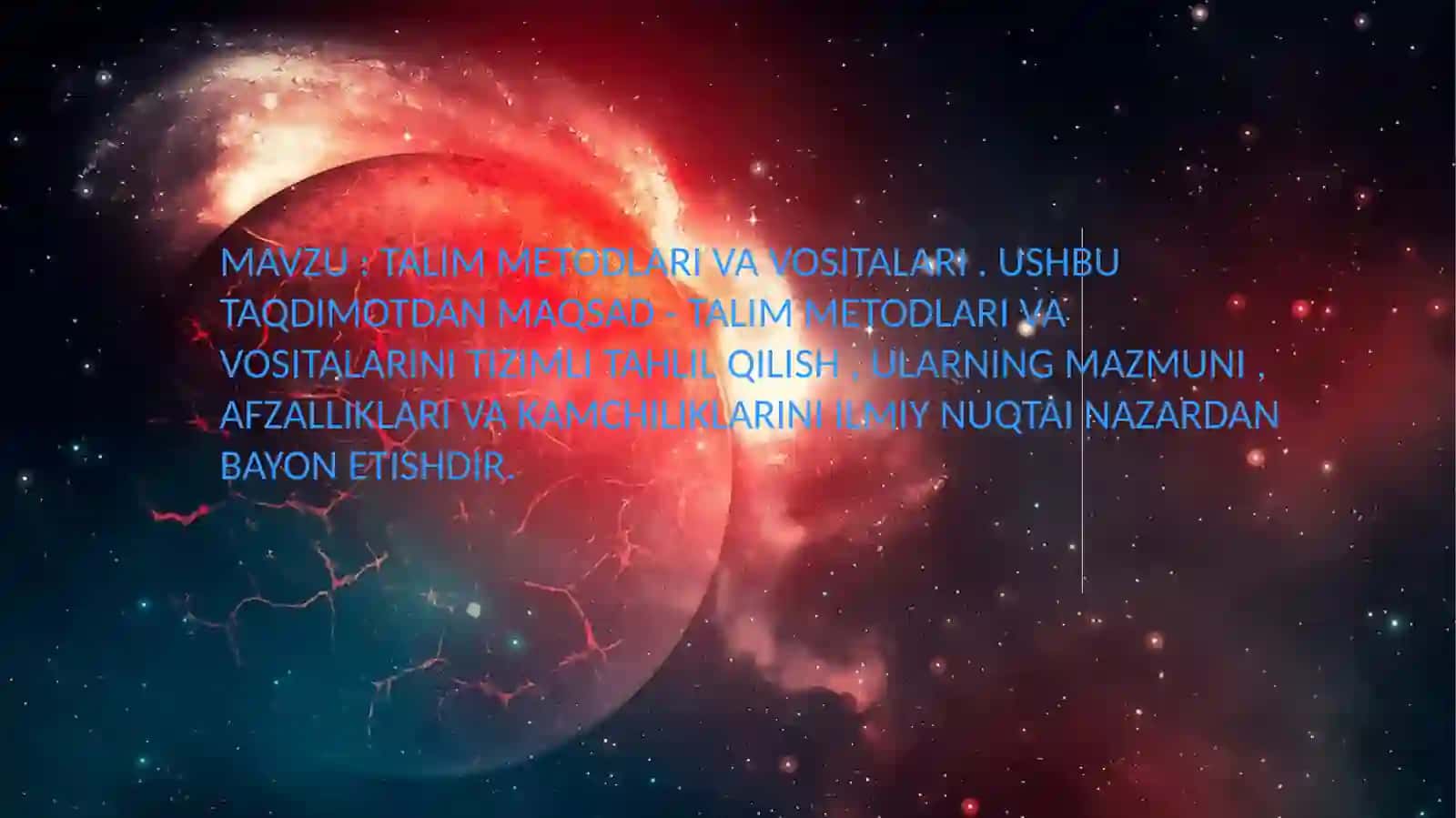 UMUMIY PEDAGOGIK FANIDAN MUSTAQIL TA'LIM ISHI 2