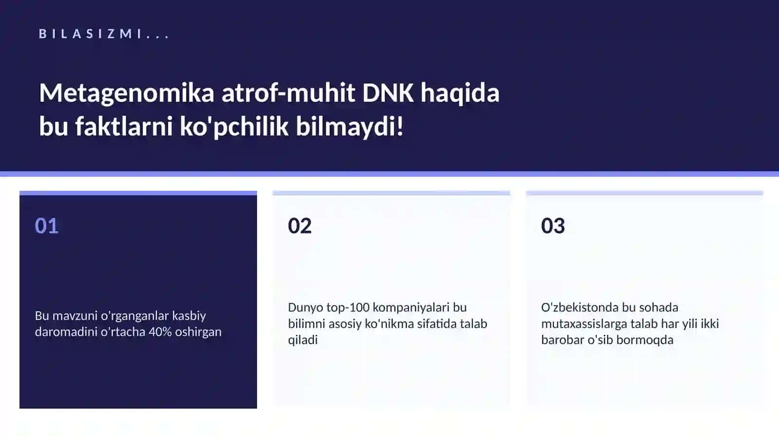 BIOTEXNOLOGIYA VA GENOMIKA 2
