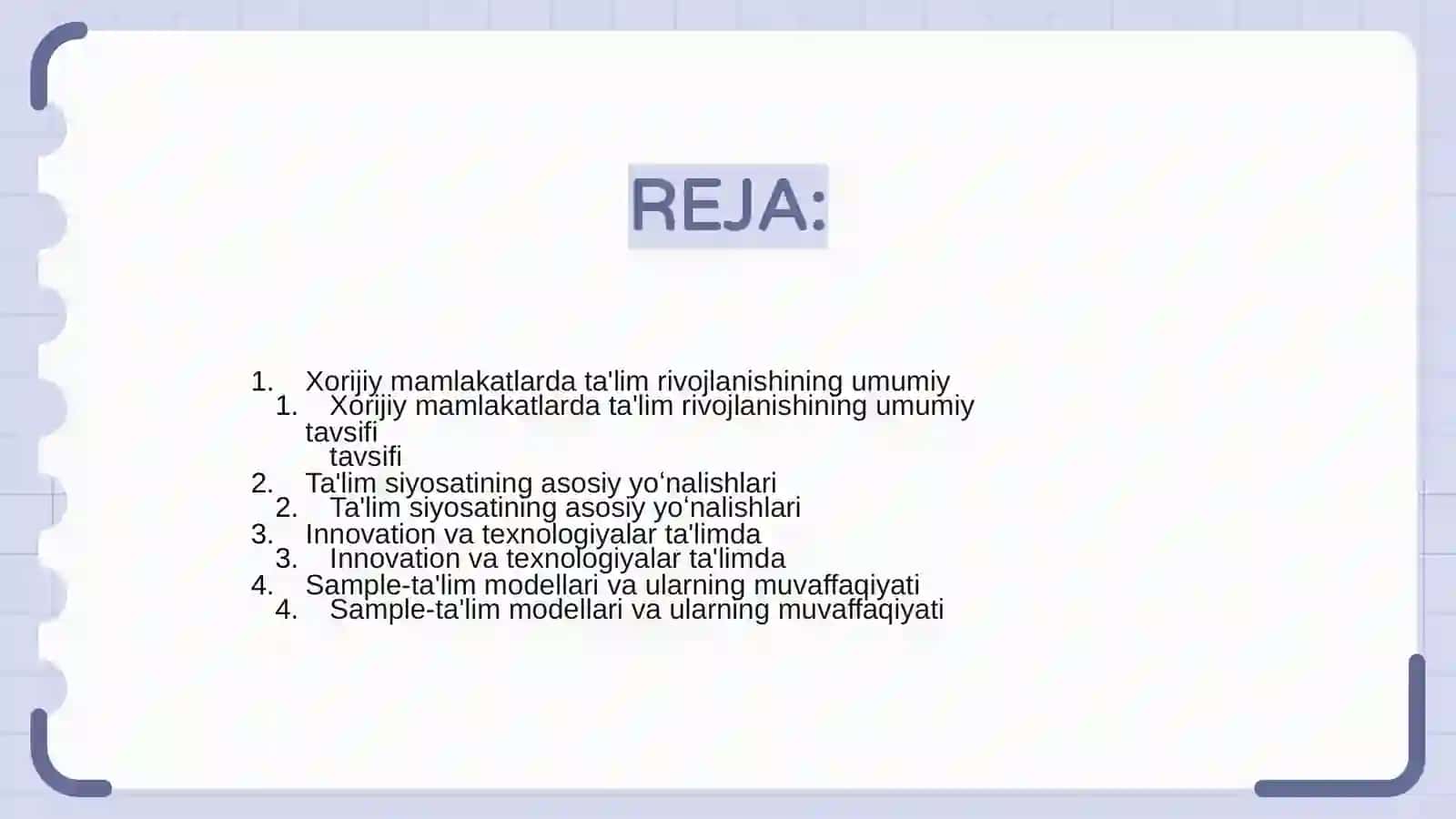 Xorijiy mamlakatlarda talim taraqqiyotining asosiy yoʻnalishlari va ilgʻor xorijiy tajribalar 2
