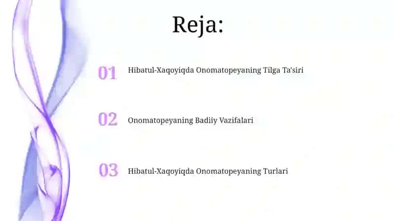 Hibatul-xaqoyiq asaridagi onamatsiya 2