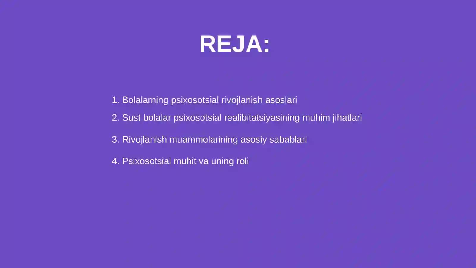 Rivojlanishi sust bolalar psixosotsial realibitatsiyasi muammolari 2