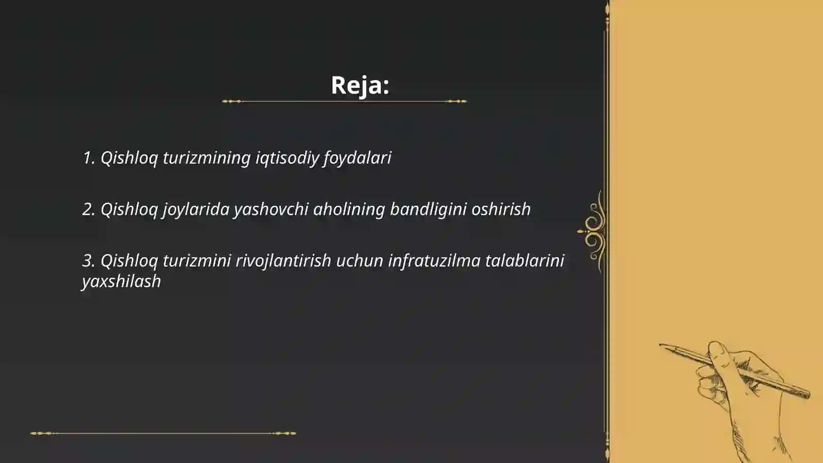 Mintaqalarda qishloq turizmini jadal rivojlantirish 2