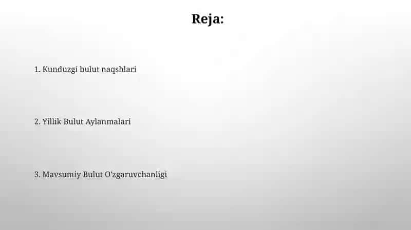 Bulutlarning sutkalik va yillik oʻzgarishlari 2