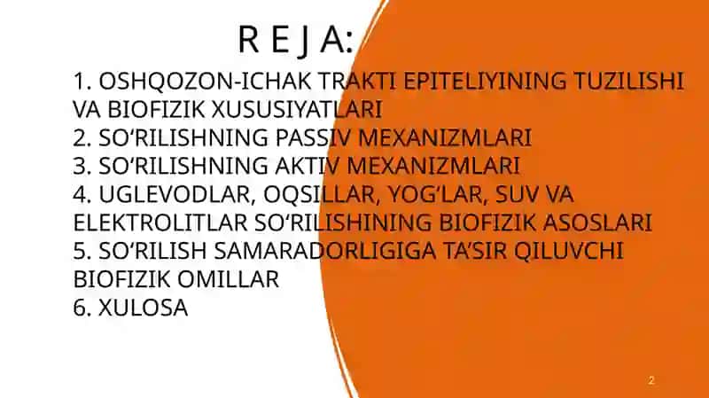 OSHQOZON-ICHAK TRAKTIDA SOʻRILISHINING BIOFIZIKAVIY MEXANIZMLARI 2