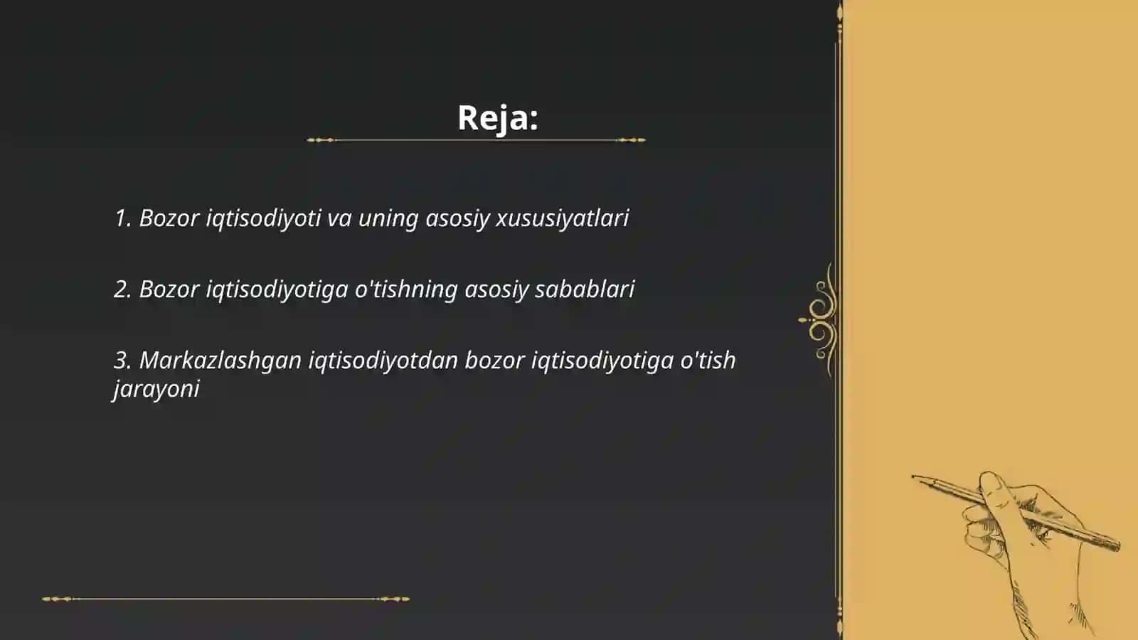 Bozor iqtisodiyotining mazmuni va unga o'tish yo'llari 2