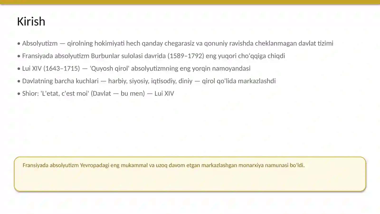Fransiyada absolyutizmning xususiyatlari 2