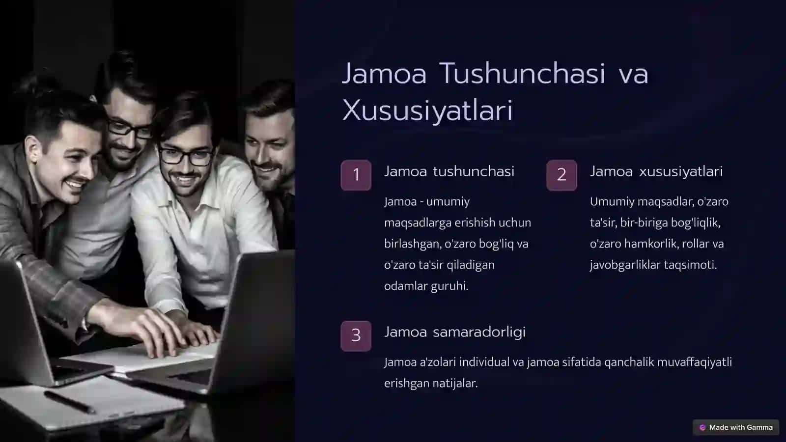Jamoa Psixologiyasi 2