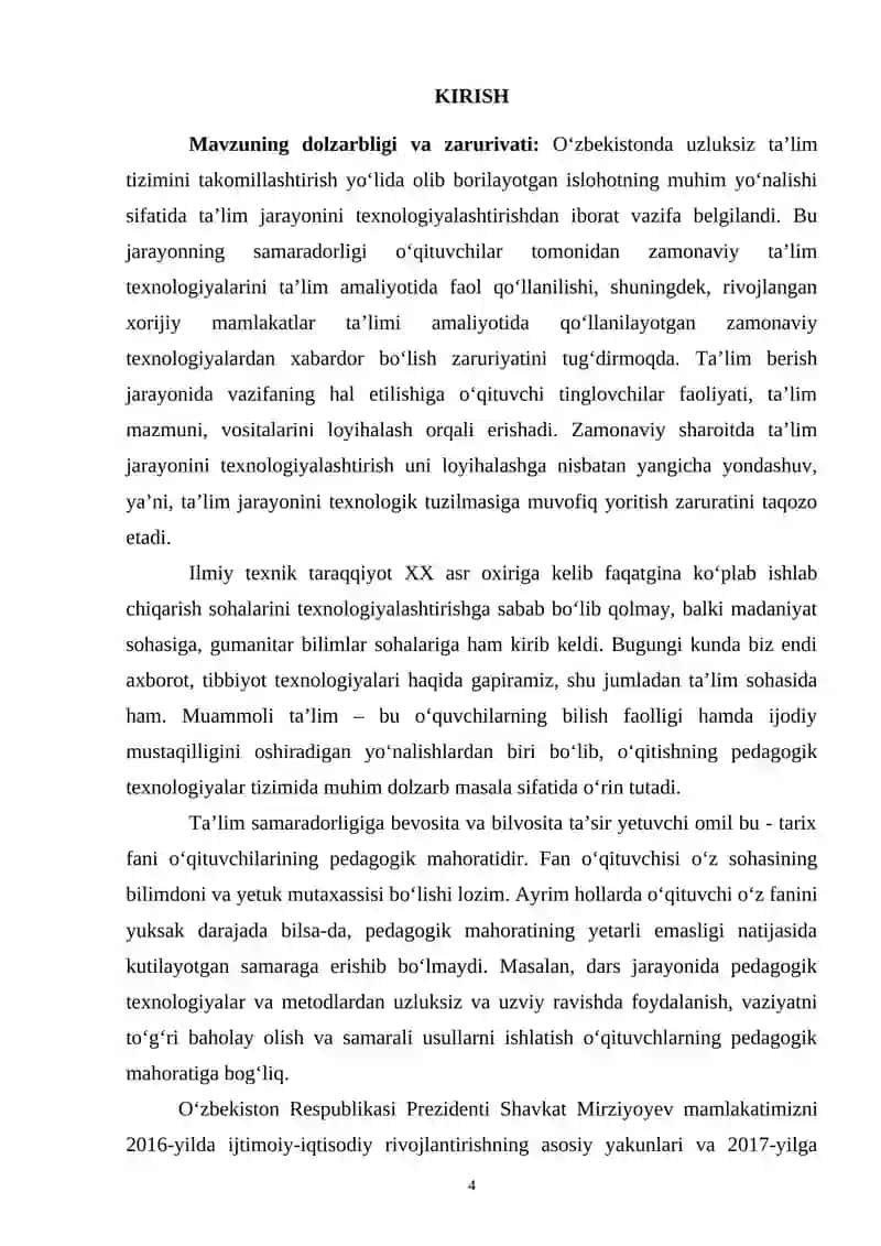 TARIX DARSLARINI MUAMMOLI O‘QITISH TEXNOLOGIYASI 2