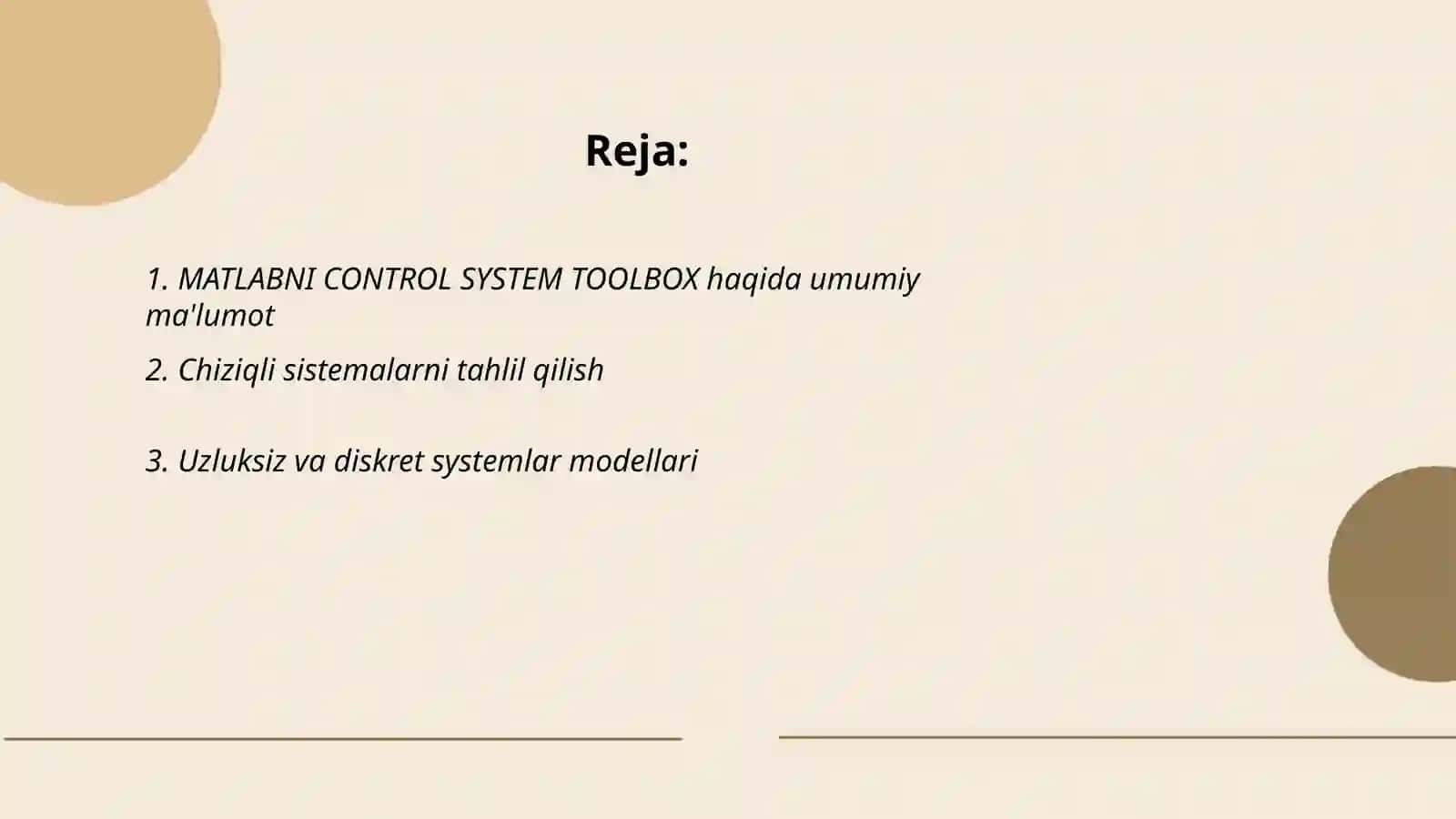 MATLABNI CONTROL SYSTEM TOOLBOX 2