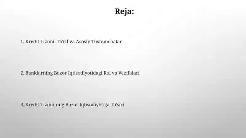 Kredit Tizimi: Ta'rif va Asosiy Tushunchalar 2
