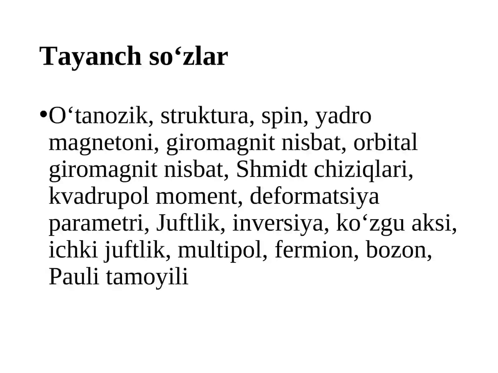 Yadro radiusi. Yadro o’lchami va zichligi 2