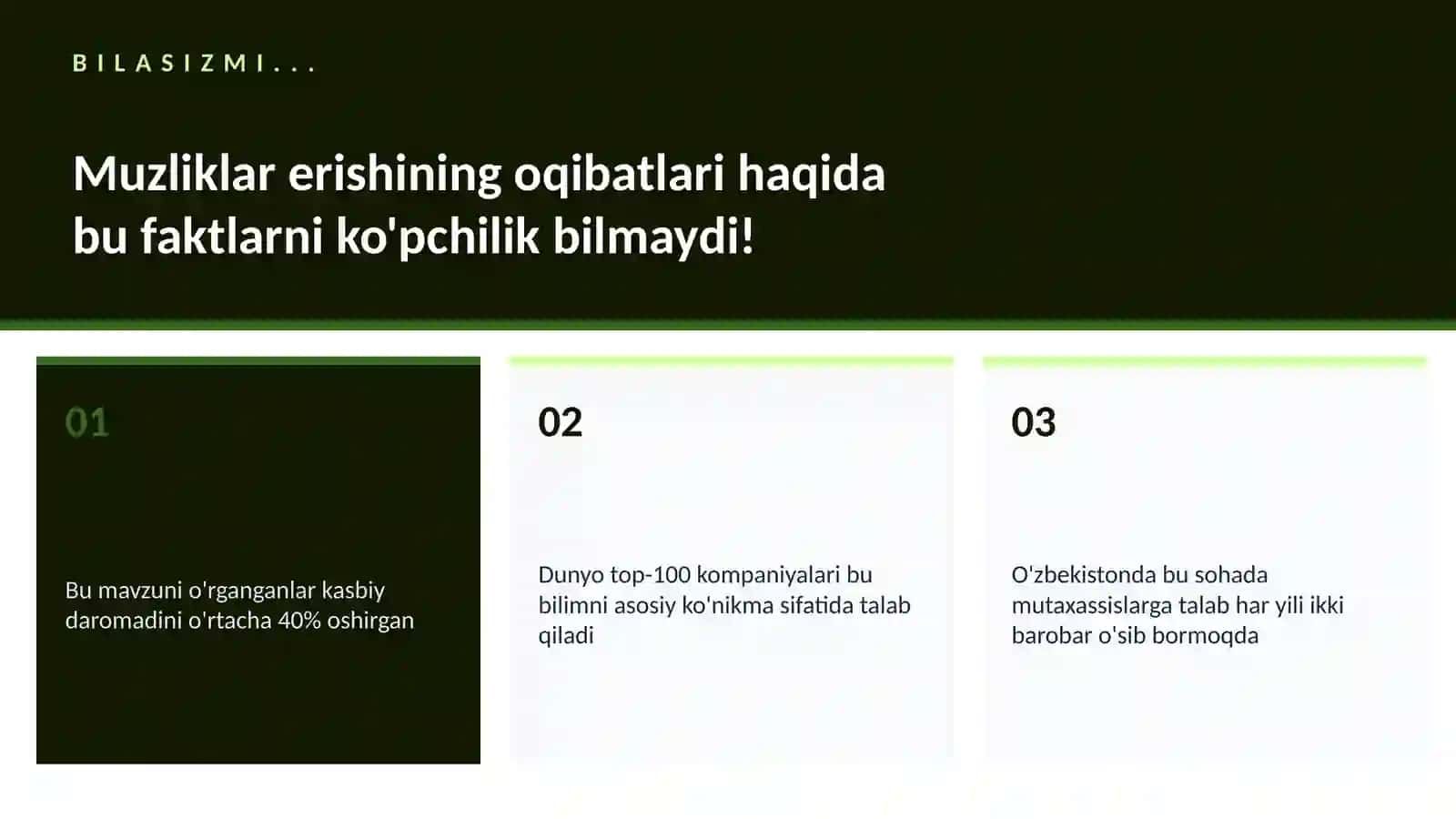Muzliklar erishining oqibatlari 2