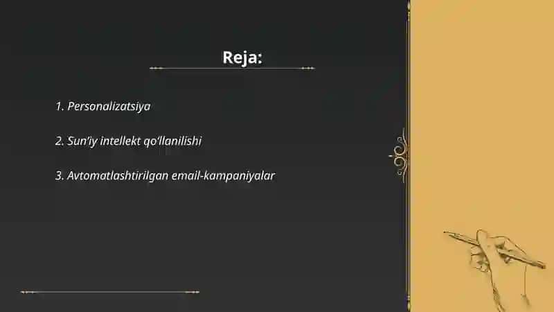 Zamonaviy elektron pochta marketingining tendensiyalari 2