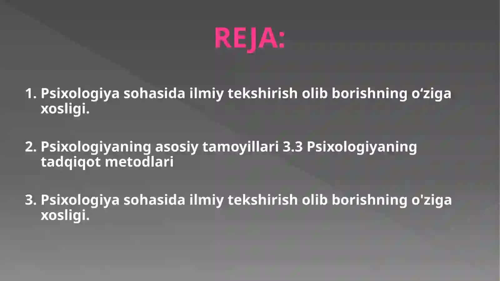 Psixologik metodlar 2