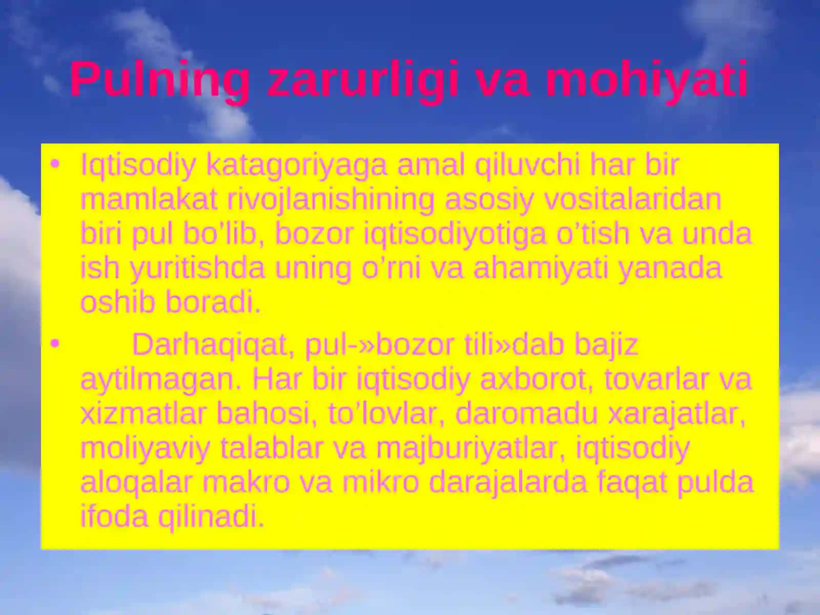 Pul moliyaviy tarbiya 2