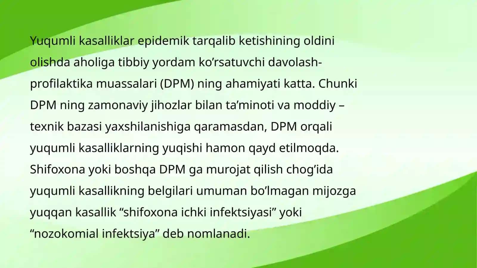 Kasalxonaichki infektsiyalarinikelib chiqishi uchun xavomuhitining bakteriologik ifloslanishining axamiyati 2