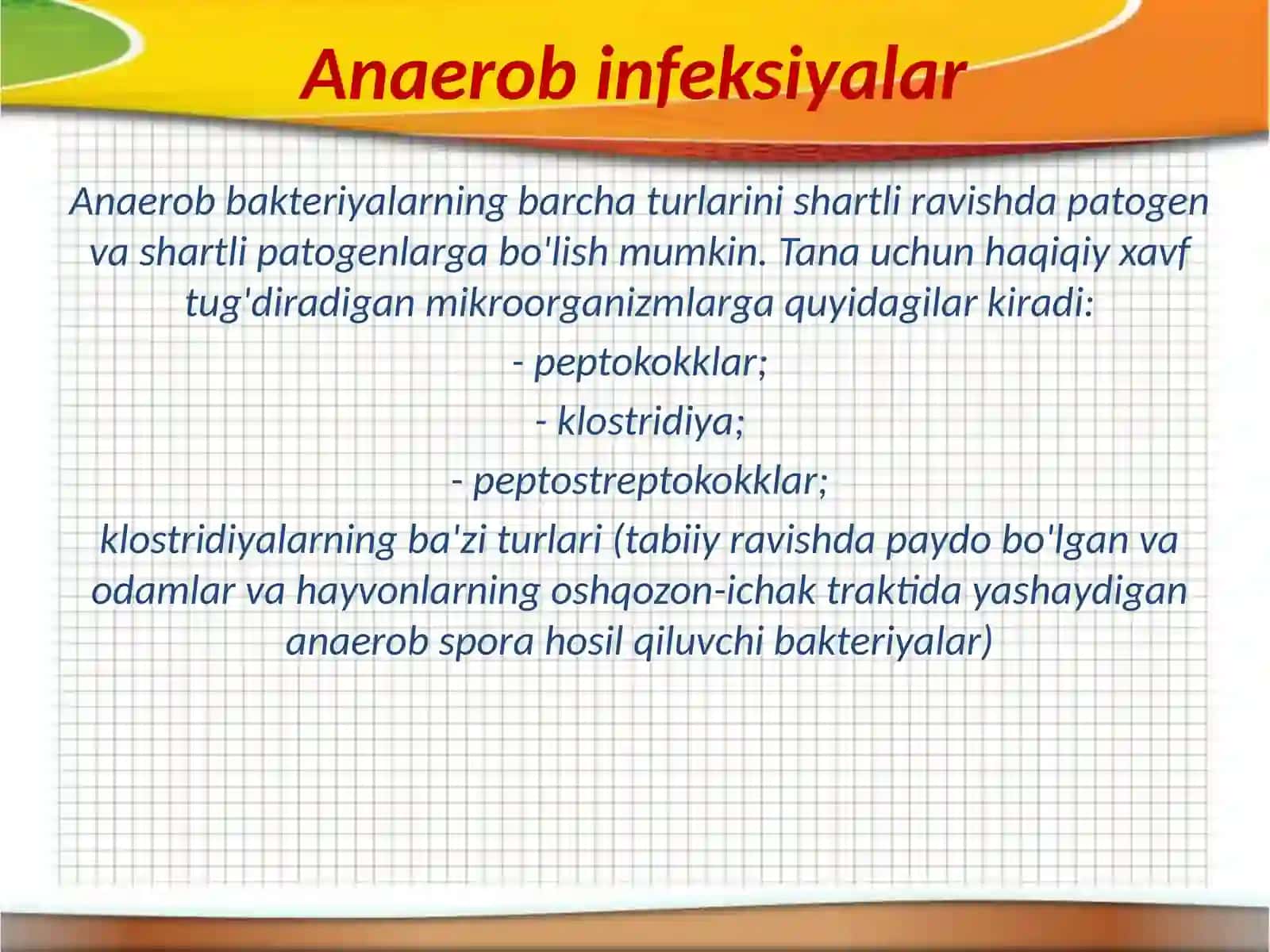 Shartli patogen anaerob kokklar va veylonellalar 2