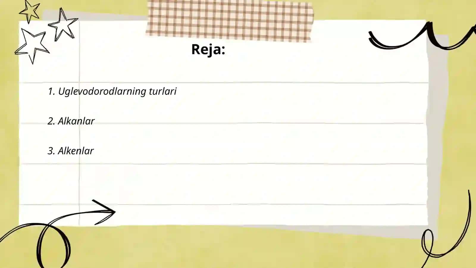 Uglevodorodlarning turlari 2