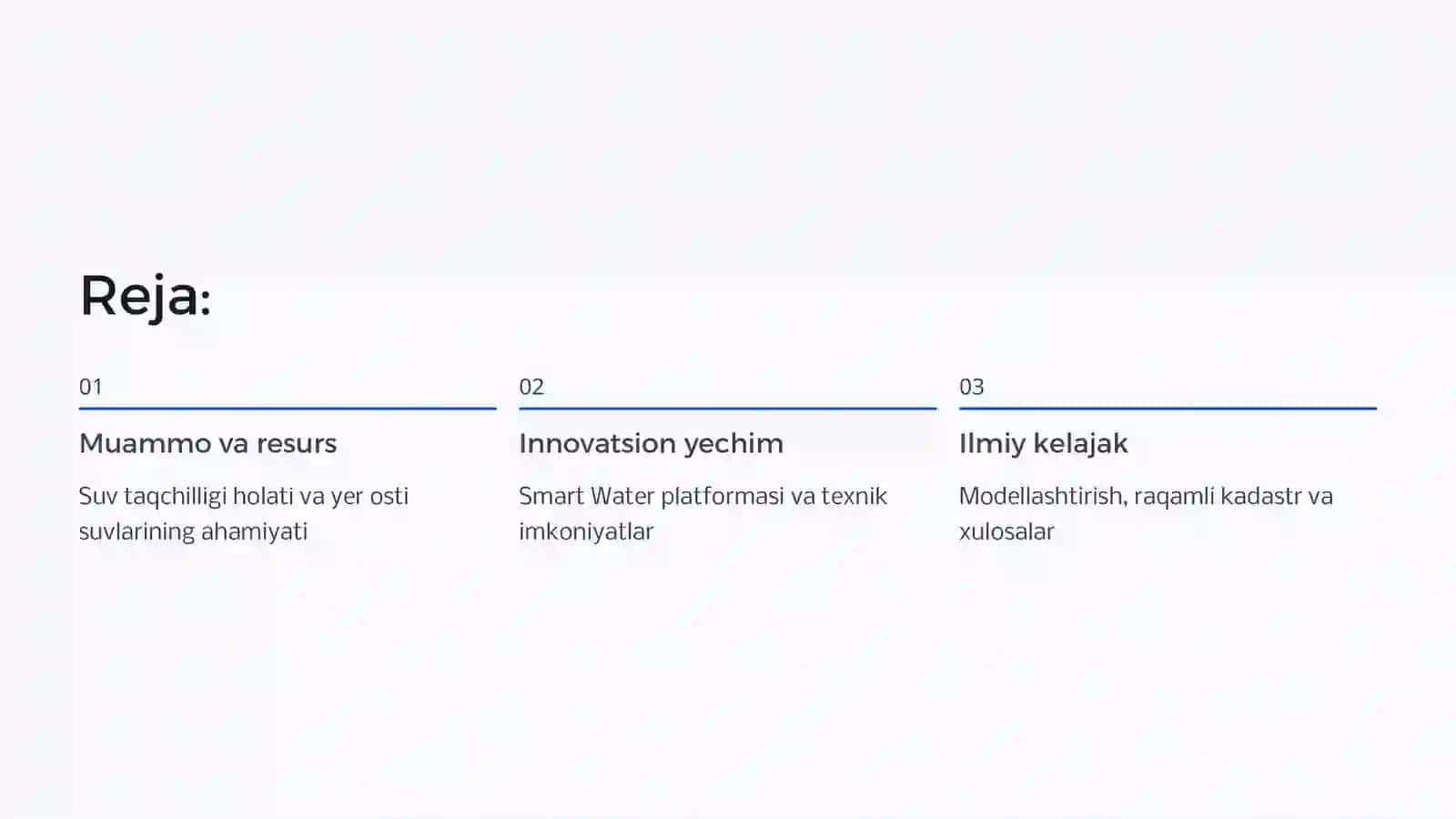 Yer osti suvlari to'g'risida yangi ma'lumotlarni internet orqali yig'ish 2