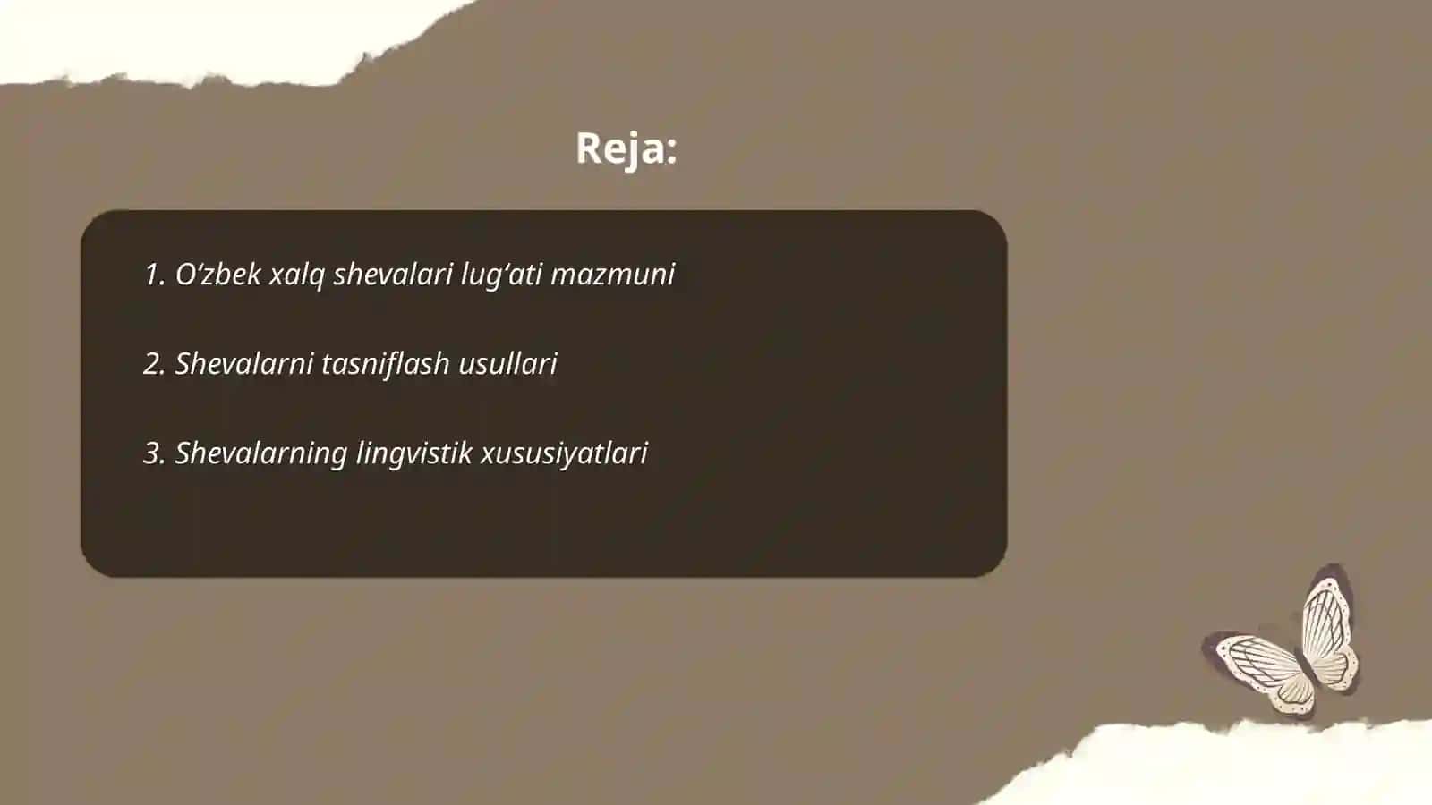 Oʻzbek xalq shevalari lugʻati ustida ishlash 2