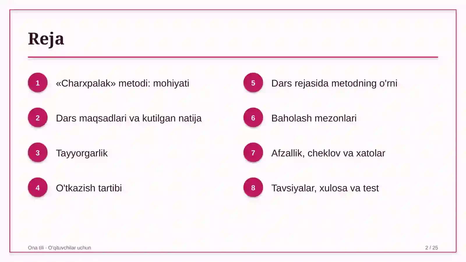 ona tili darslarida charxpalak metodidan foydalanish 8176 2