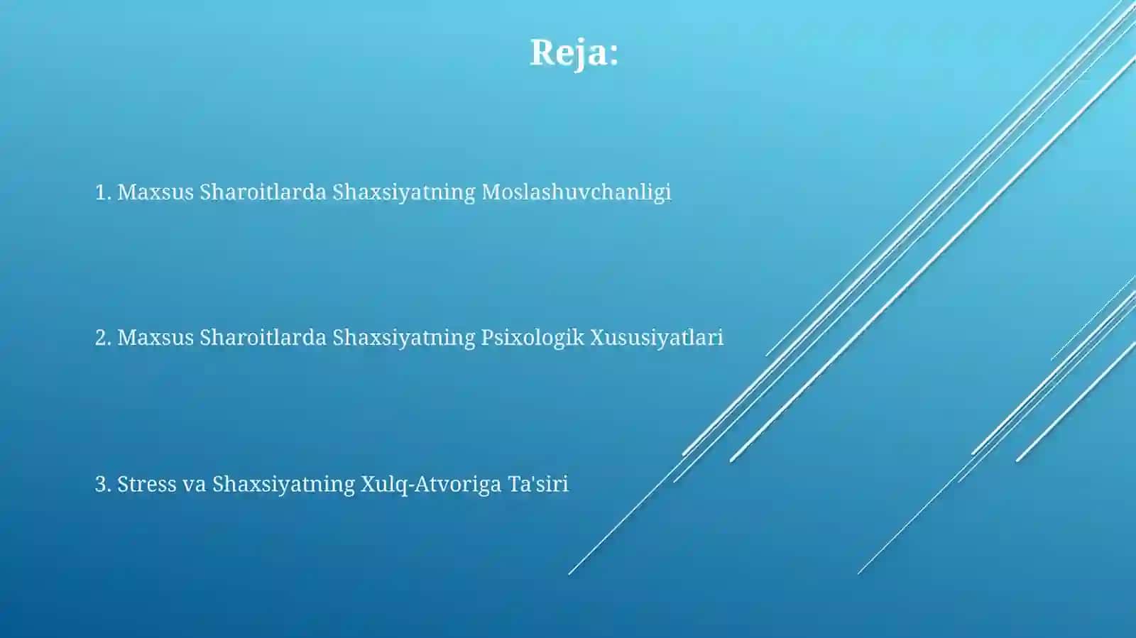Maxsus sharoitlarda shaxs xulq atvorning psixologik xususiyatlari 2