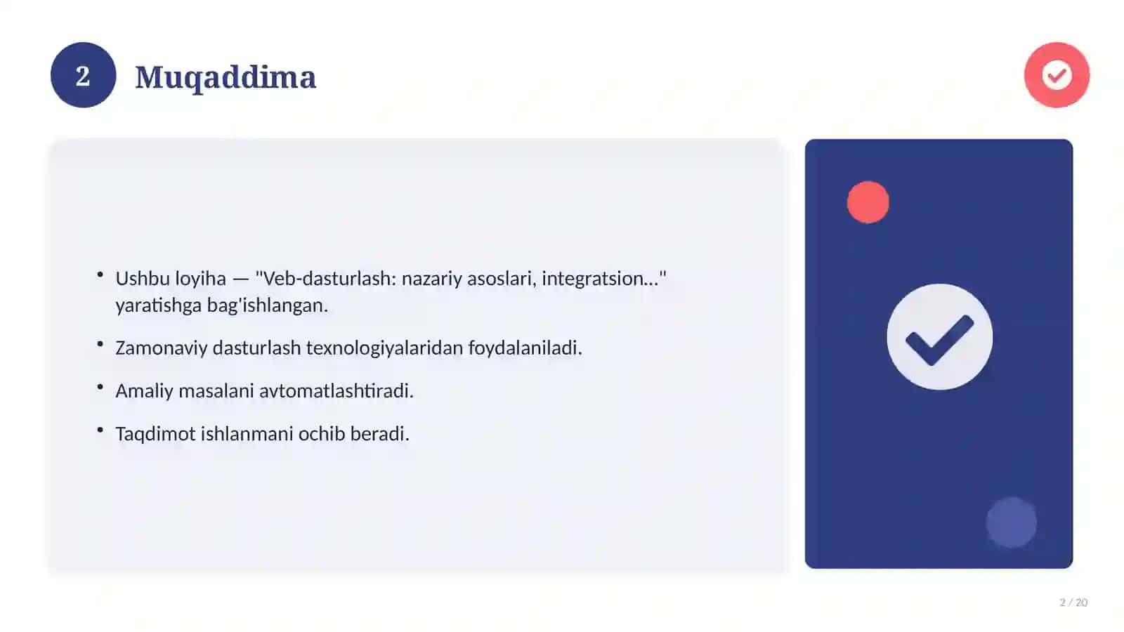 Veb-dasturlash: nazariy asoslari, integratsion yondashuvda (Esse) 2