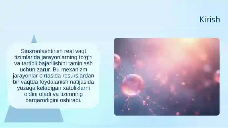 Sinxronlashtirish mexanizmlari 2