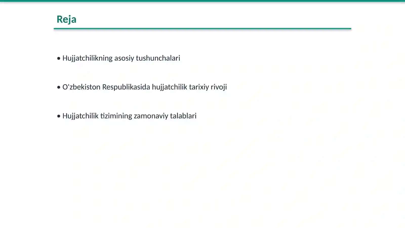 O'zbekiston Respublikasida hujjatchilikning takomillashuvi 2