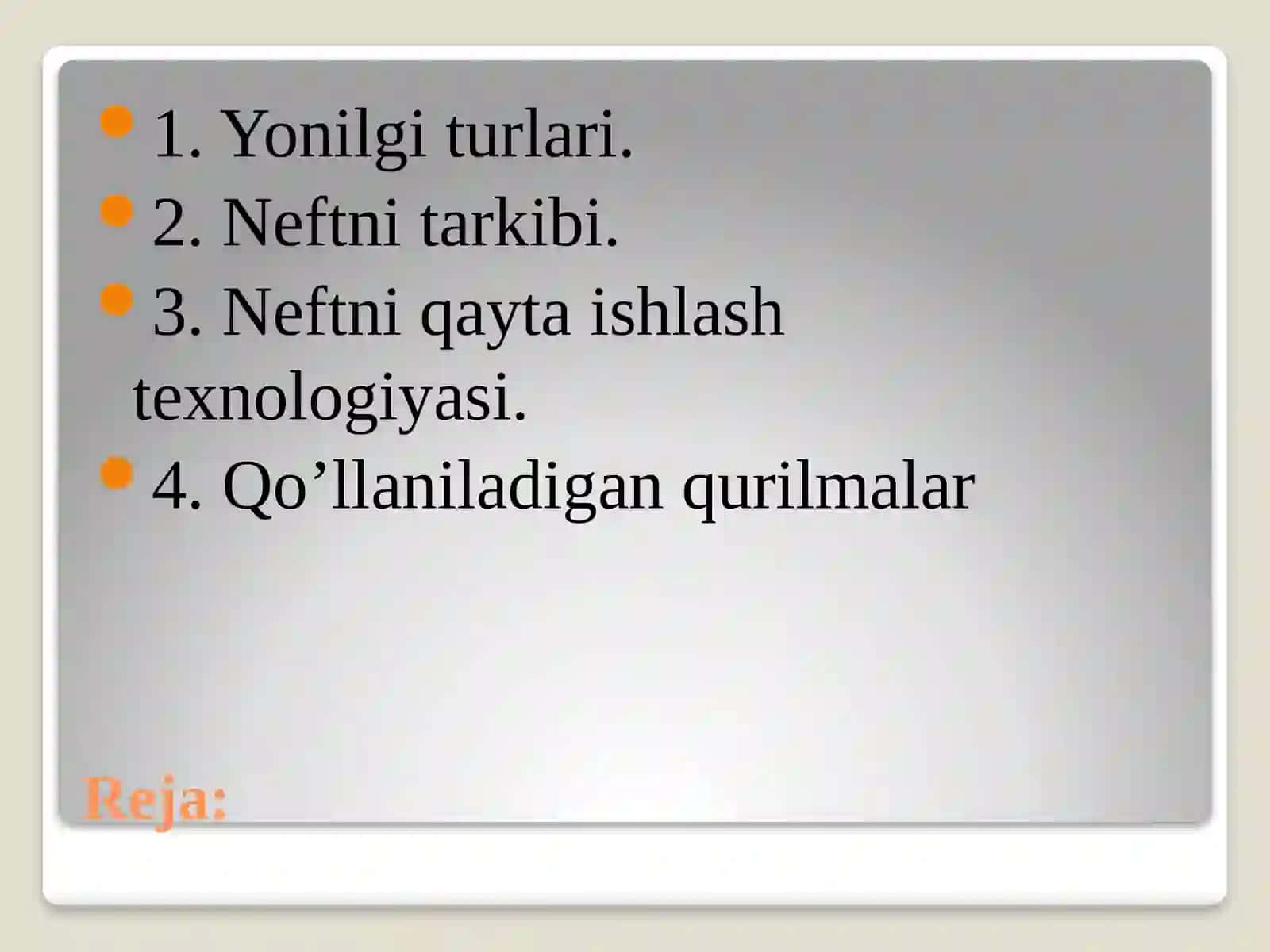 YoNilg’i maxsulotlarini qayta ishlash texnologiyasi 2