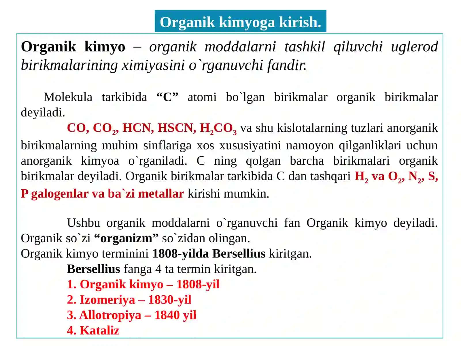 Organikkimyo 2