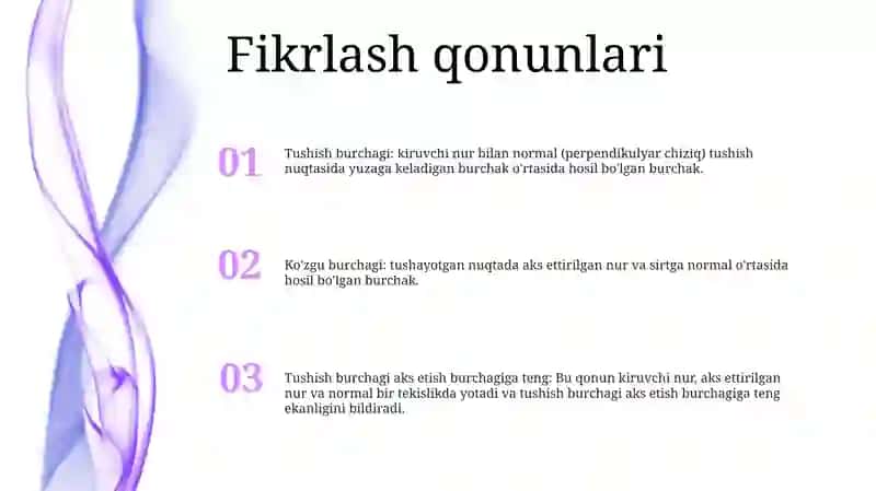 Geometrik Optik Qonunlari 2
