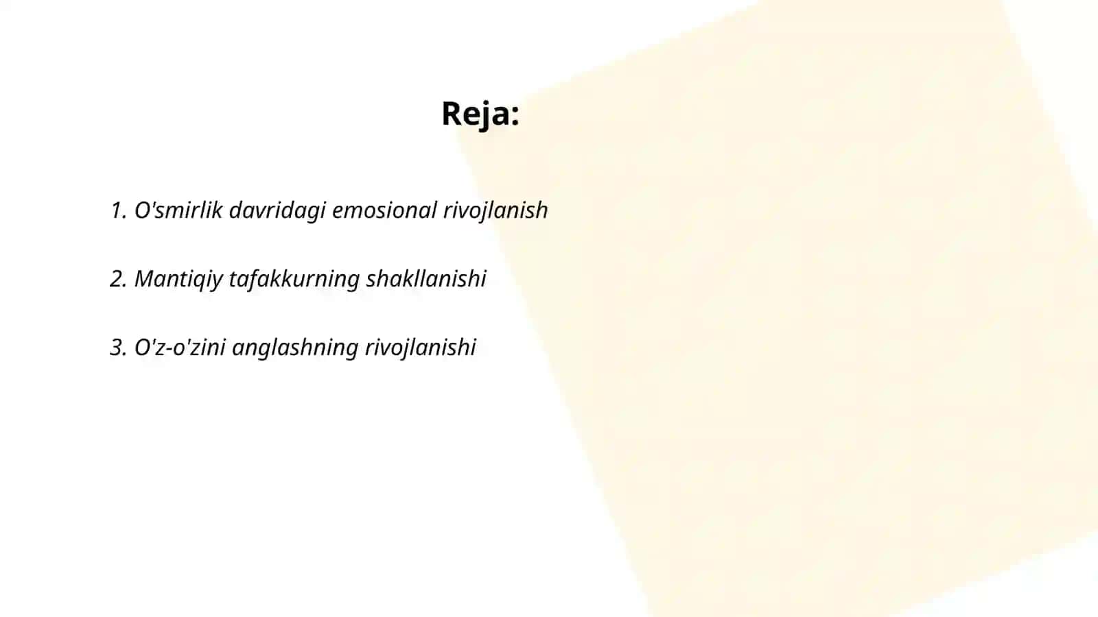 O'smirlik davridagi emosional rivojlanish 2