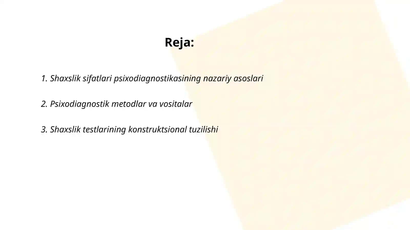Shaxslik sifatlari psixodiagnostikasi 2