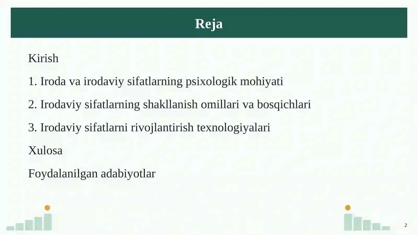Shaxsning irodaviy sifatlarini rivojlantirish texnologiyalari 2