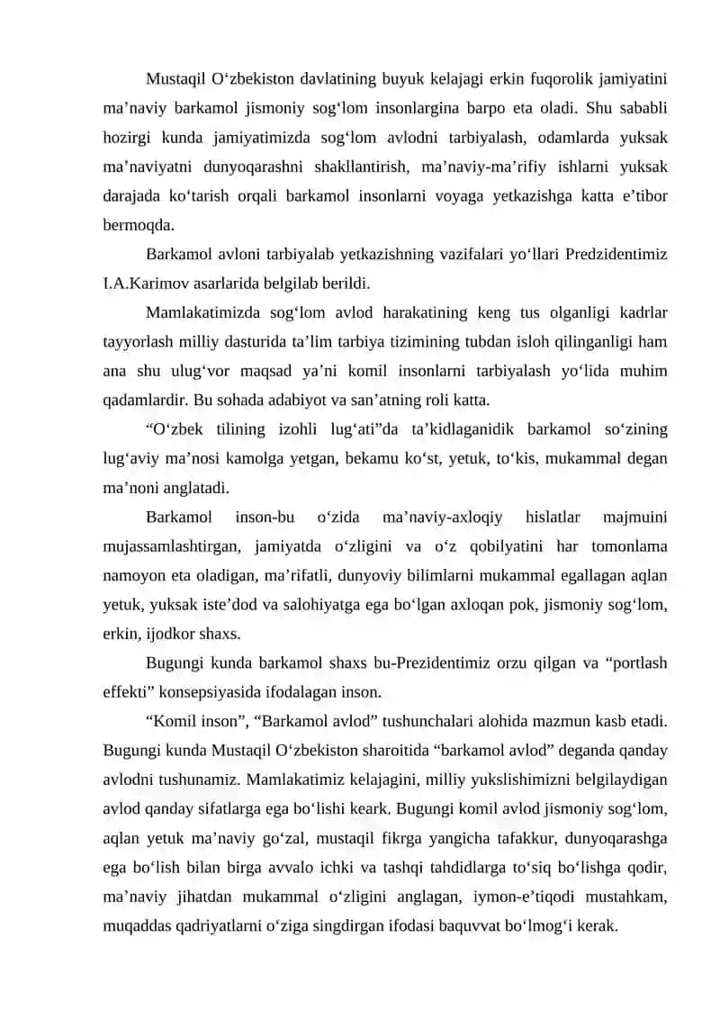 Sog‘lom turmush tarzini shakllantirish 2