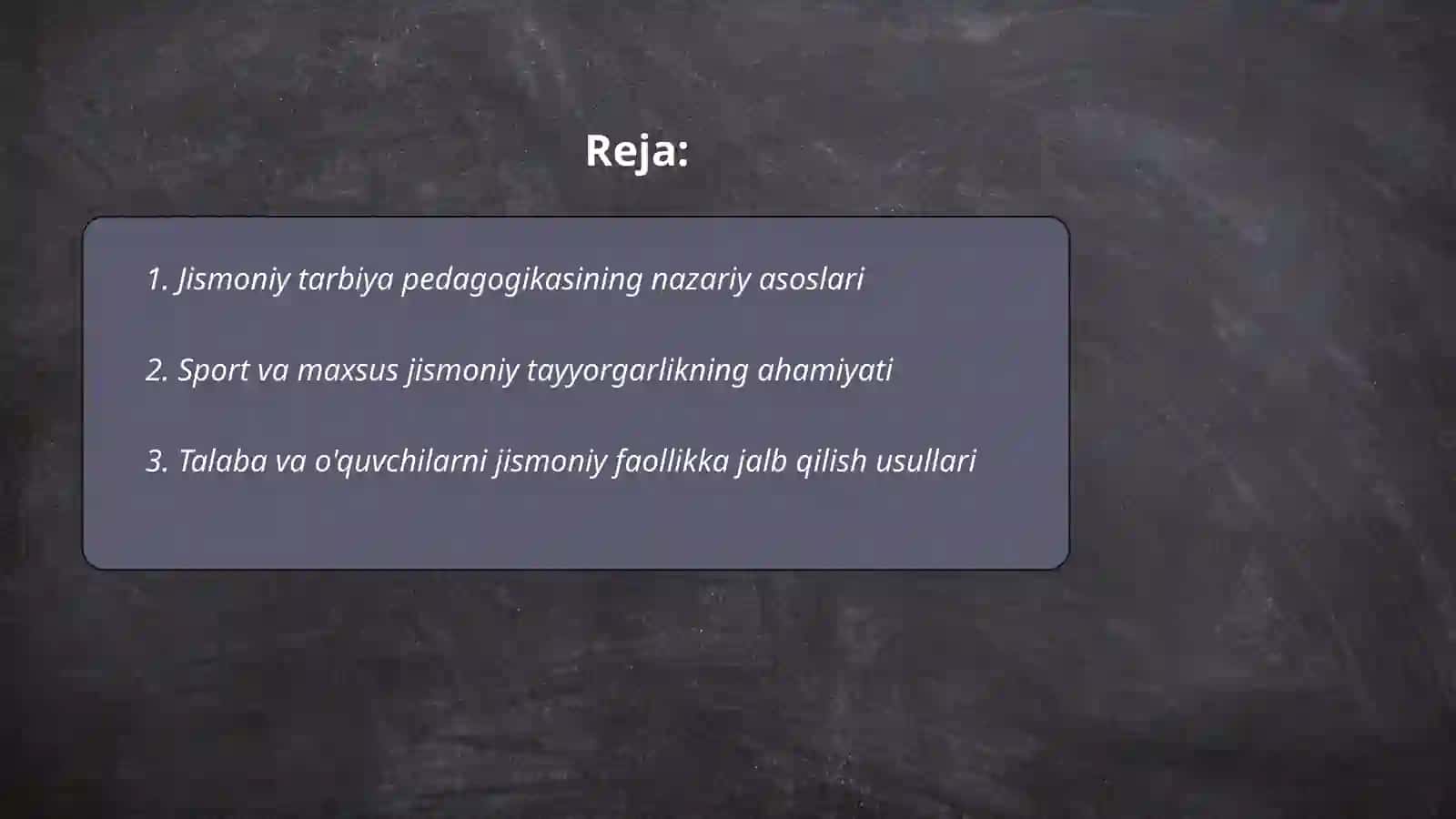 Jismoniy tarbiya va sport pedagogikasi 2
